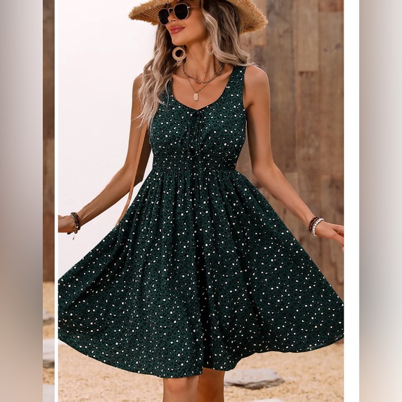 NWT, Leopard Print Sleeveless Dress - Picture 3 of 6